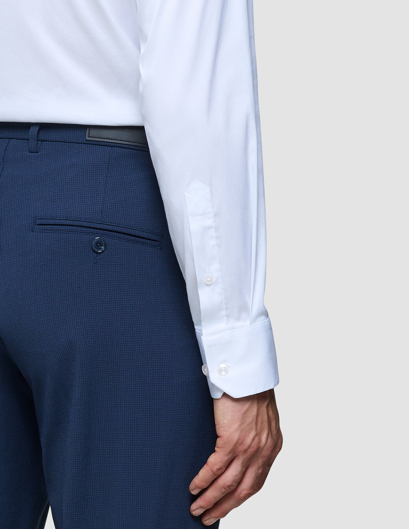 Essential Suit Pants Regular Navy Checks